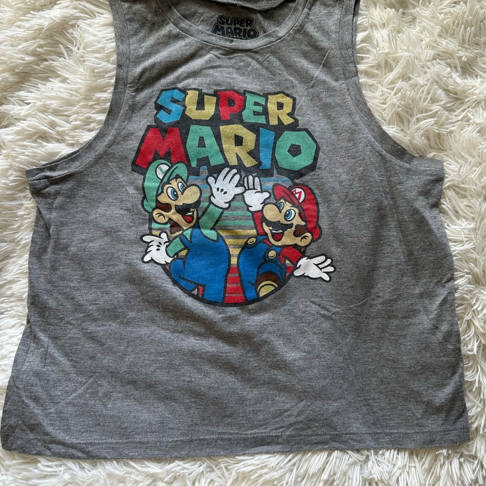Nintendo Super Mario Gray Apparel